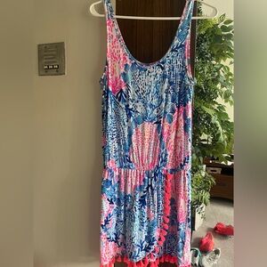 Lilly Pulitzer Jarrett Romper in Resort White Sway with Me